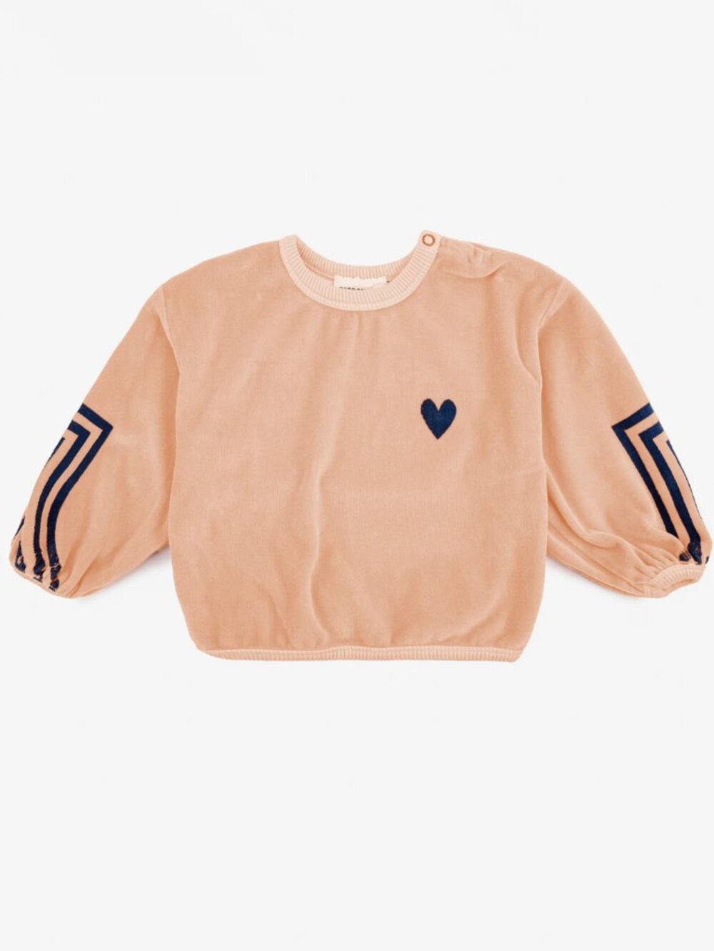 Bobo Choses Baby Sweatshirt Corner Stripes Velour 2-3 - Picture 4 of 9